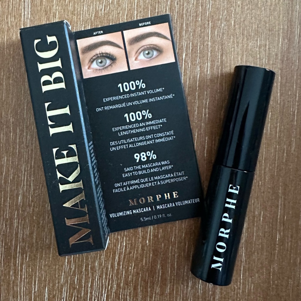 [NEW UNOPENED] MORPHE Make It Big Volumizing Mascara, Bold Black .19oz